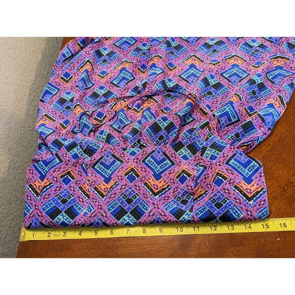 Bethany Mota Aeropostale Dress Small Purple Geometric Strappy Zipper Boho Mini - Picture 7 of 11